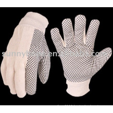 Sunnyhope pvc dotted garden glove,cotton dot gloves